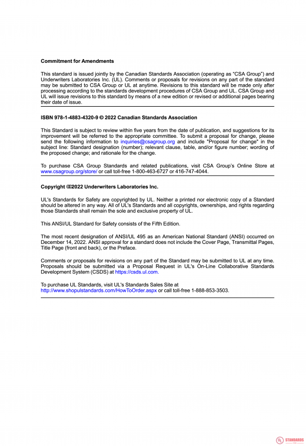 UL 495 PDF UL 495 PDF